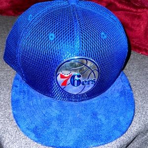 New Era Official 76er flat brushed brim hat brand new 7 and 5/8